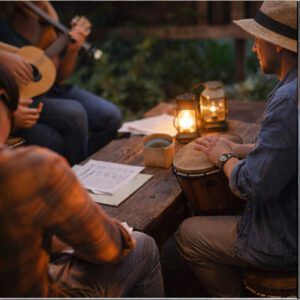 Jam Session in der Scheune