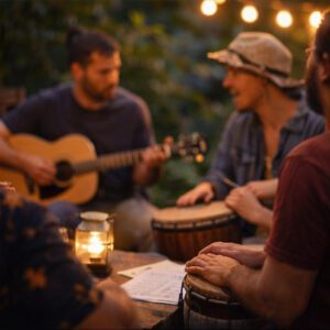 Jam Session in der Scheune