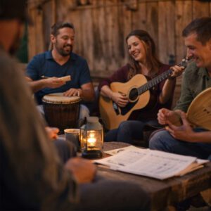 Jam Session in der Scheune